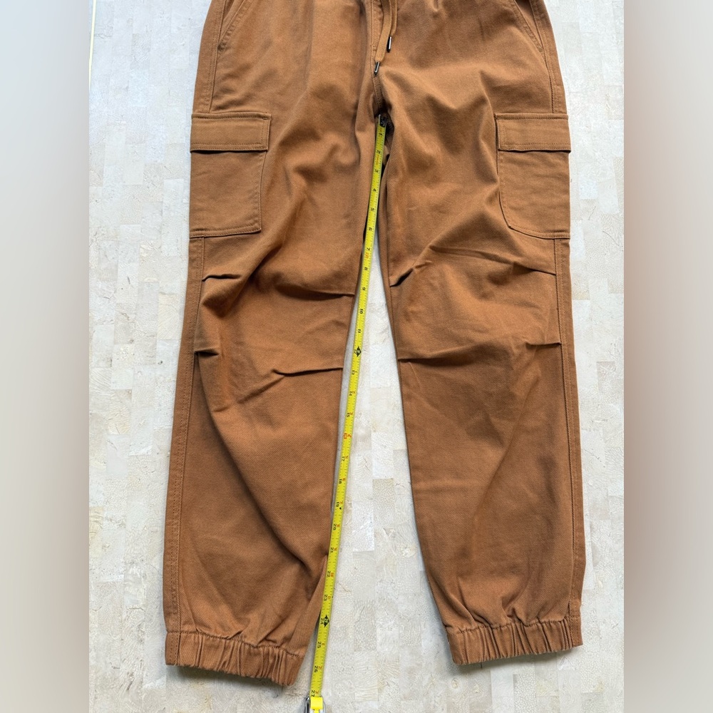 Cabi Jargon Jogger Size M 6695 Nutmeg Cargo Pants Pockets Spring 2025 Canvas - Picture 3 of 7